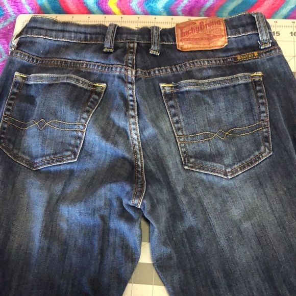 Lucky Brand jeans waist 28 size 6/boot cut red label/Lucky You at zipper - Picture 8 of 13